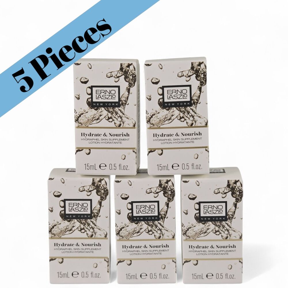 5X Erno Laszlo Hydrate & Norish Toner Hydraphel Skin Supplement 15 ml 0.5 fl ox